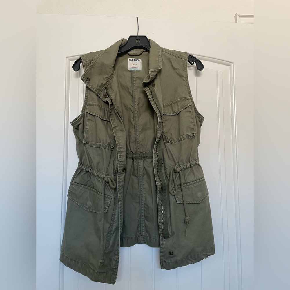 Old Navy Women's Khaki Utility Vest